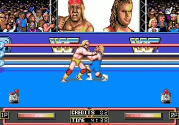 WWF Wrestle Mania_DiskA screen shot game playing